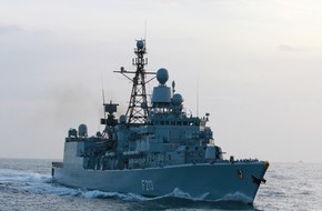 Presse- und Informationszentrum Marine: Fregatte "Augsburg" kehrt vom Einsatz im Mittelmeer zurück