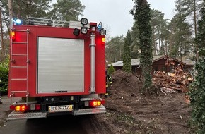 Feuerwehr Flotwedel: FW Flotwedel: Feuertonne sorgt für Fehlalarm