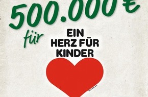 Lidl: Für Kinder in Not: Lidl spendet 500.000 Euro an "Ein Herz für Kinder" / Gemeinsam mit seinen Kunden und Mitarbeitern unterstützt Lidl die Hilfsorganisation im Kampf gegen Kinderarmut