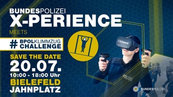Bundespolizeidirektion Sankt Augustin: BPOL NRW: Los gehts! Bundespolizei mit VR-Brillen und Klimmzug-Challenge auf deutschlandweiter Informationstour