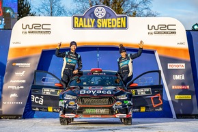 Rallye Schweden: Sechs Škoda Fabia RS Rally2-Crews holen WM-Punkte in der WRC2-Kategorie