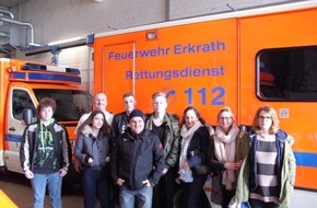 Feuerwehr Erkrath: FW-Erkrath: Projekt Zündstoff zu Besuch bei der Feuerwehr Erkrath