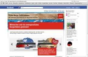 Montafon Tourismus: Facebook-Bus füllen und Montafoner Bergerlebnisse gewinnen - BILD