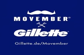Gillette ist neuer Partner der Movember-Stiftung / Die gemeinsame Mission: #MutZumMo - um Männergesundheit zum Thema zu machen