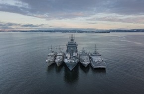 Presse- und Informationszentrum Marine: NATO-Minenjäger in Kiel - Norwegischer Kommandeur auf deutschem Flaggschiff