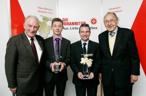 Johanniter Unfall Hilfe e.V.: Mut und Einsatz werden belohnt / Johanniter verleihen Genscher- und Junioren-Preis (mit Bild)