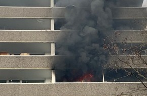 Feuerwehr Gladbeck: FW-GLA: Wohnungsbrand in einem Hochhaus