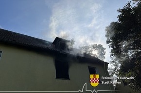 Freiwillige Feuerwehr Kamen: FW Kamen: Ausgedehnter Wohnungsbrand mit verletzten Personen