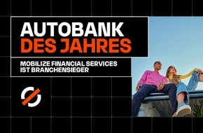 Mobilize Financial Services, eine Marke der RCI Banque S.A. Niederlassung Deutschland: Mobilize Financial Services ist Autobank des Jahres 2024