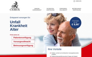 Verlag C.H.Beck: Patientenverfügung & Co. - Mit dem Online-Portal von C.H.BECK richtig vorsorgen