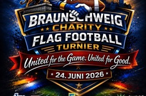 Polizei Braunschweig: POL-BS: Charity-Turnier im Flagfootball - Die Region sammelt f&uuml;r Kinder