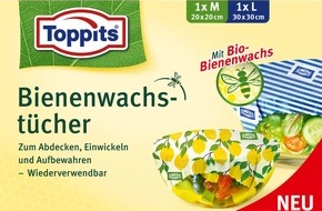 Melitta Group Management GmbH & Co. KG: Die neuen Toppits® Bienenwachstücher sind die Alternative, um Lebensmittel frisch zu halten