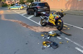 Freiwillige Feuerwehr Breckerfeld: FW-EN: Verkehrsunfall zwischen PKW und Motorrad