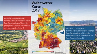 BPD Immobilienentwicklung GmbH: Wohnwetterkarte von BPD und bulwiengesa zeigt: Die Bautätigkeit in Deutschland ist falsch verteilt