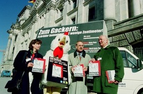 Deutscher Tierschutzbund e.V.: Bündnis Tierschutz nennt rot-grüne Regierung "Weicheier im linken Flügel" / Verbot der Käfighaltung von Legehenne gefordert