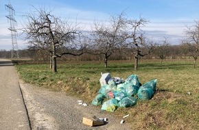 Polizeipräsidium Offenburg: POL-OG: Steinmauern - Müll illegal entsorgt - Zeugen gesucht