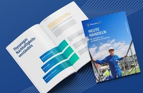 Thyssengas GmbH: Unter dem Motto "Heute handeln" gibt das Unternehmen Auskunft über die Fortschritte bei Wasserstoff und der systematischen Verankerung von Nachhaltigkeit in die Unternehmensprozesse