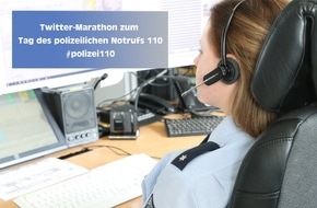 Kreispolizeibehörde Rhein-Kreis Neuss: POL-NE: Bundesweiter Twitter-Marathon - Die Polizei im Rhein-Kreis Neuss twittert 12 Stunden non-stop am Tag des polizeilichen Notrufs 110
