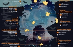 McMakler: Süßes oder Saures: So teuer wohnt es sich in Deutschlands gruseligsten Landkreisen