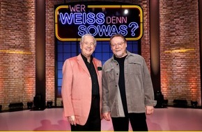 ARD Das Erste: Das Showlegenden-Duell: Max Schautzer und Jürgen von der Lippe bei "Wer weiß denn sowas?" - Das Wissensquiz vom 6. bis 10. Februar 2023, um 18:00 Uhr im Ersten