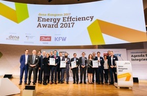 Deutsche Energie-Agentur GmbH (dena): Energy Efficiency Award 2017: ALDI, AIXTRON und FLVW erhalten Energieeffizienzpreis