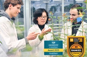 Universität Hohenheim: QS-Ranking listet Uni Hohenheim als #2 in D