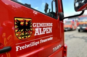 Freiwillige Feuerwehr Alpen: FW Alpen: Person in Wohnung