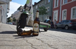 Polizeipräsidium Westpfalz: POL-PPWP: Alkohol trinken und E-Scooter fahren? Stopp!