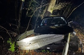 Kreispolizeibehörde Oberbergischer Kreis: POL-GM: Wild ausgewichen und in Leitplanke gekracht