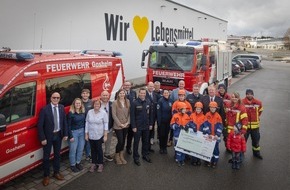 Edeka Südwest: Presse-Information: Unterstützung für Jugendfeuerwehren im Südwesten