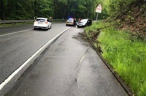 Polizeidirektion Neuwied/Rhein: POL-PDNR: Brachbach - Verkehrsunfall durch unangepasste Geschwindigkeit