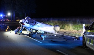 Polizei Minden-Lübbecke: POL-MI: Zwei Männer erleiden bei Verkehrsunfall auf der B 65 schwerste Verletzungen