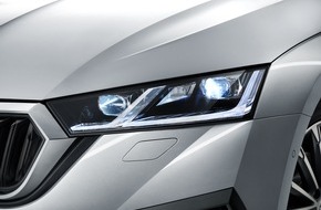 Skoda Auto Deutschland GmbH: Innovative Lichttechnologie für maximale Sicherheit: SKODA setzt auf LED-Scheinwerfer (FOTO)