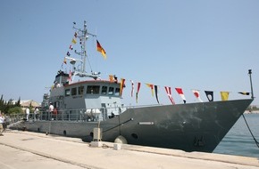 Presse- und Informationszentrum Marine: Marine : Drittes deutsches Boot an die libanesische Marine übergeben