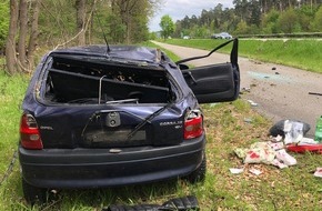 Polizeidirektion Landau: POL-PDLD: mehrfach überschlagen