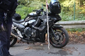 Polizei Rheinisch-Bergischer Kreis: POL-RBK: Overath - 19-Jähriger stürzte mit seinem Motorrad