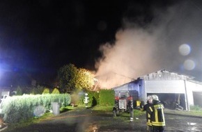 Polizeidirektion Montabaur: POL-PDMT: Brand eines Einfamlienhauses samt Garagen