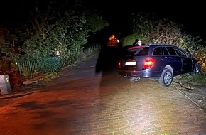 Polizeiinspektion Celle: POL-CE: PKW durchbricht Brückengeländer