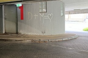 Polizeiinspektion Hameln-Pyrmont/Holzminden: POL-HM: Mehrere Sachbeschädigungen durch Graffiti