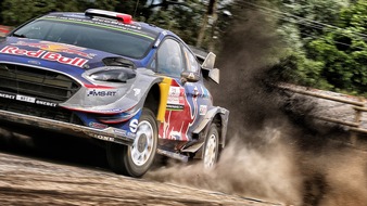 Ford-Werke GmbH: Ford Fiesta WRC-Pilot Tänak verpasst Rallye Polen-Sieg knapp, Ogier wird Dritter