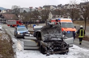 Polizeidirektion Pirmasens: POL-PDPS: Rodalben, Lindersbachstraße - VU mit ausgebranntem Pkw