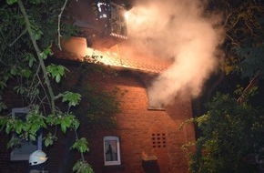 Polizeiinspektion Nienburg / Schaumburg: POL-NI: Wohnhausbrand mit verletzten Personen