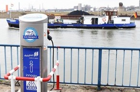 innogy eMobility Solutions: Landstrom: Dieselmotor hat im Hafen Pause