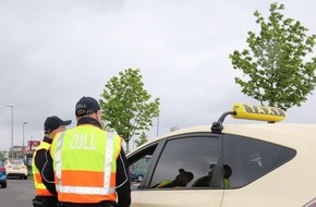 Hauptzollamt Potsdam: HZA-P: Zoll prüft Taxi- und Mietwagenbranche / Großeinsatz am Flughafen Berlin Brandenburg