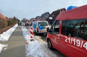 Feuerwehr Flotwedel: FW Flotwedel: Mutmaßliches Gasleck ruft Ortsfeuerwehr Eicklingen auf den Plan