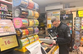 Hauptzollamt Hamburg: HZA-HH: Streik im Nahverkehr - Kontrollen durch den ZOLL // ZOLL pr&uuml;ft 18 Kioske entlang der U-Bahn Linie