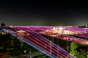 Landesgartenschau Neuss im Laserlicht: HerbstLichter starten mit großem Besucherandrang