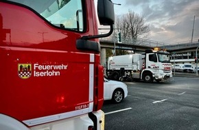 Feuerwehr Iserlohn: FW-MK: Mehrere Ölspuren im Iserlohner Stadtgebiet
