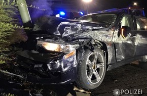 Polizeipräsidium Westpfalz: POL-PPWP: Unfall unter Alkohol - BMW "geschrottet"