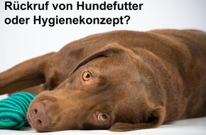 Verein für Gesundheitsbezogene Lebensqualität für Tiere: Rückruf von Hundefutter vermeiden durch Hygienekonzept